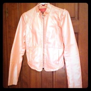 Woman's faux leather jacket